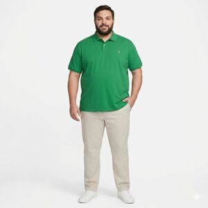 Polo Ralph Lauren 3XLT Polo Shirt Green Soft Touch Pima Cotton B&T EUC Classic